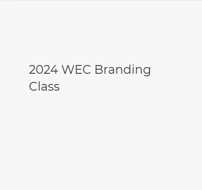 2024 WEC Branding Class